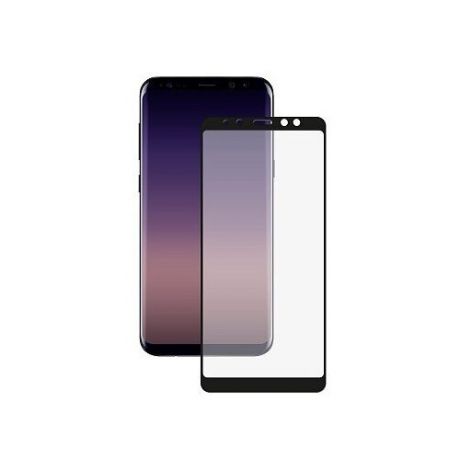 Защитное стекло ZIBELINO для Samsung Galaxy A8 (2018) прозрачный/черная рамка