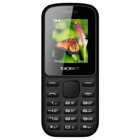 Телефон teXet TM-130, черный
