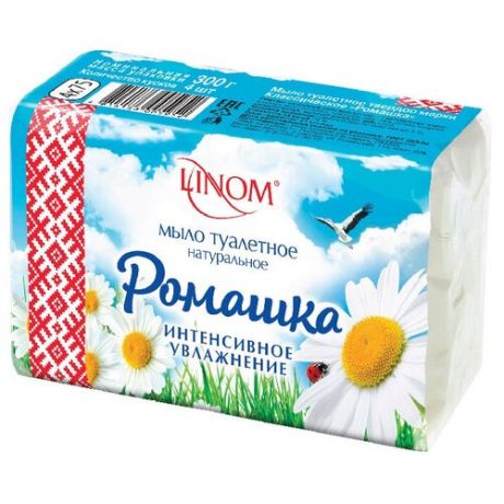 Linom Мыло кусковое Ромашка, 4 шт., 75 г