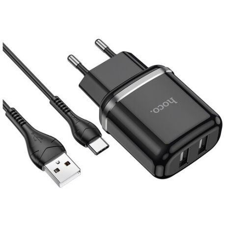 Сетевое зарядное устройство Hoco N4 Aspiring + кабель USB Type-C, белый