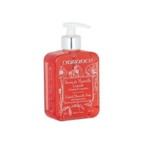 Durance / Жидкое мыло с экстрактом Мака 300мл. Liquid Marseille Soap with Poppy extract