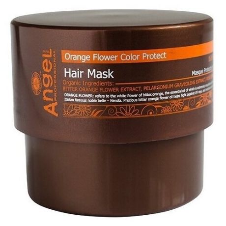 Angel Provence Маска для волос защита цвета с цветком апельсина, 300 мл