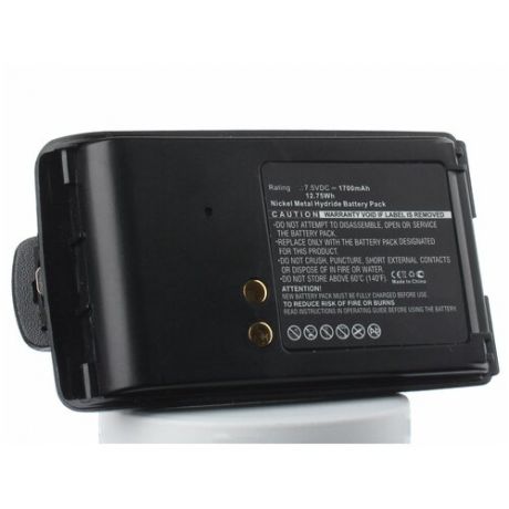 Аккумулятор iBatt iB-U1-M5174 1700mAh для Motorola BPR40, A6, A8, Mag One BPR40,
