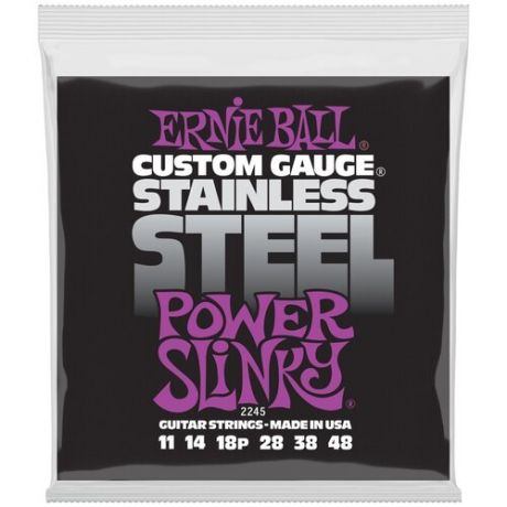 ERNIE BALL 2245 Stainless Steel Slinky Power 11-48 Струны для электрогитары
