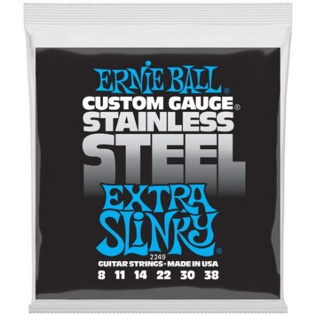ERNIE BALL 2249 Stainless Steel Slinky Extra 8-38 Струны для электрогитары
