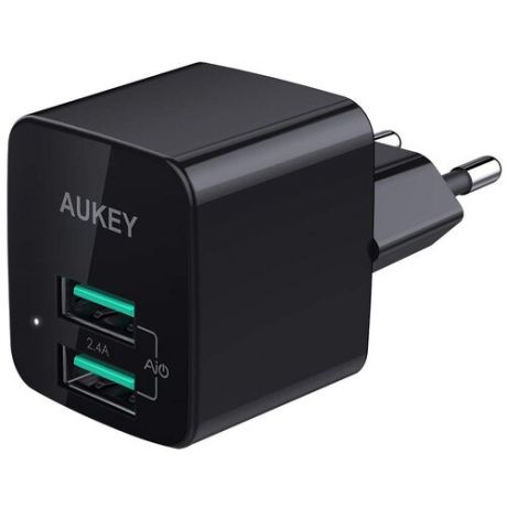 Сетевое зарядное устройство Aukey Travel Charger Dual Port USB- A PA- U32 (Black)