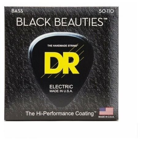 DR Strings BKB-50 - BLACK BEAUTIES Струны для бас-гитары