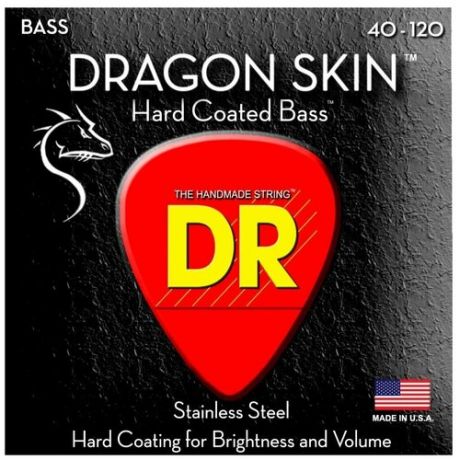 DR Strings DSB5-40 DRAGON SKIN Струны для 5- струнной бас- гитары