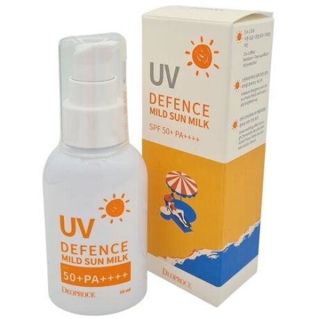 Солнцезащитное молочко Deoproce UV Deference mild sun milk SPF 50+PA+++