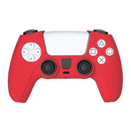 Силиконовый чехол для геймпада Sony PlayStation 5 DualSense Silicon Case for PS5 Controller (красный)