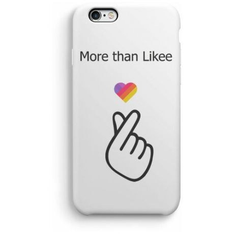 Чехол EXCASE iPhone 6/6S "More than Likee", белый