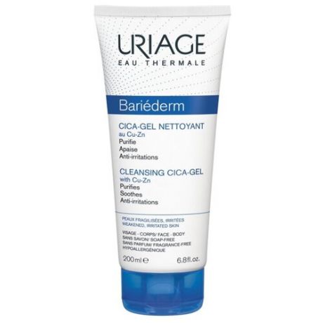 Очищающий гель для сухой кожи Uriage Bariederm Cica-Gel Nettoyant 200 мл