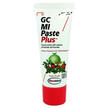 Зубная паста GC Corporation Mi paste plus, мультифрукт, 35 мл, 40 г