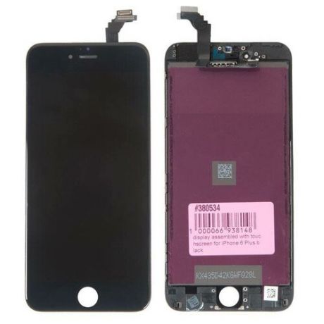 Дисплей в сборе с тачскрином и монтажной рамкой для Apple iPhone 6 Plus Tianma, черный