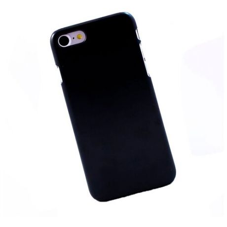 Чехол для iPhone 7/8/SE 2020 пластиковый прорезиненный, черный
