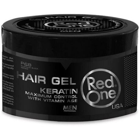 RedOne Гель для волос ультрасильной фиксации с кератином Hair Gel KERATIN, 450 мл