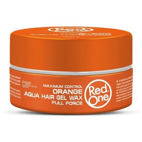RedOne Аква гель-воск для волос ультрасильной фиксации Aqua Hair Gel Wax ORANGE, 150 мл