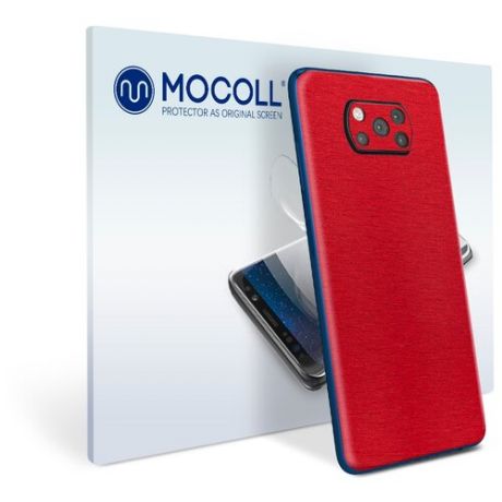 Пленка защитная MOCOLL для задней панели Xiaomi Poco F3 Металлик Красный