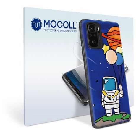Пленка защитная MOCOLL для задней панели Xiaomi Redmi Note 10 Рисунок космонавт