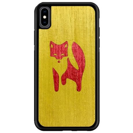 Чехол Timber&Cases для Apple iPhone X/XS, TPU, WILD collection - Хитрость леса/Лиса (Желтый - Красный Кото)