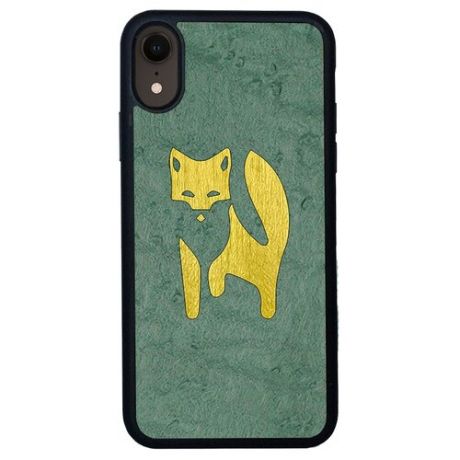 Чехол Timber&Cases для Apple iPhone XR, TPU, WILD collection - Хитрость леса/Лиса (Клен птичий глаз - Желтый Кото)