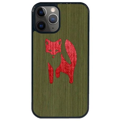 Чехол Timber&Cases для Apple iPhone 12 Pro Max, TPU, WILD collection - Хитрость леса/Лиса (Зеленый - Красный Кото)