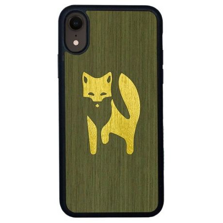 Чехол Timber&Cases для Apple iPhone XR, TPU, WILD collection - Хитрость леса/Лиса (Зеленый - Желтый Кото)