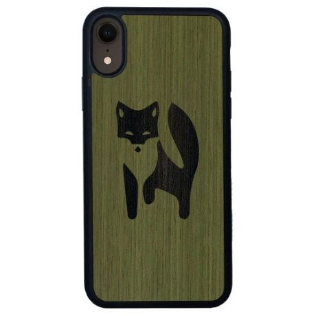 Чехол Timber&Cases для Apple iPhone XR, TPU, WILD collection - Хитрость леса/Лиса (Зеленый Кото - Эвкалипт)