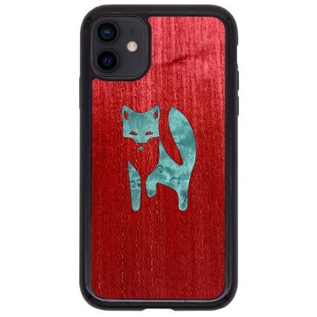 Чехол Timber&Cases для Apple iPhone 11, TPU, WILD collection - Хитрость леса/Лиса (Красный Кото - Клен птичий глаз)
