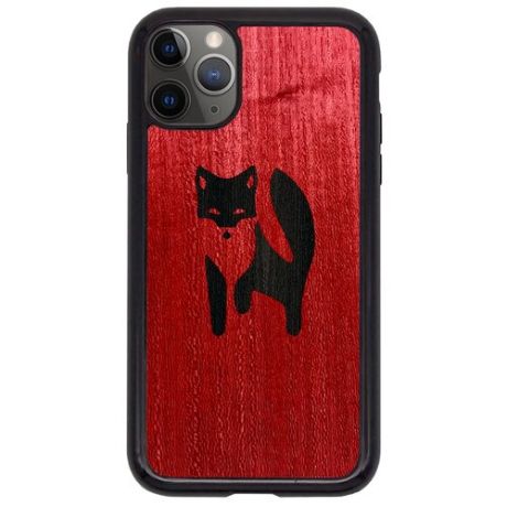 Чехол Timber&Cases для Apple iPhone 11 Pro, TPU, WILD collection - Хитрость леса/Лиса (Красный Кото - Эвкалипт)