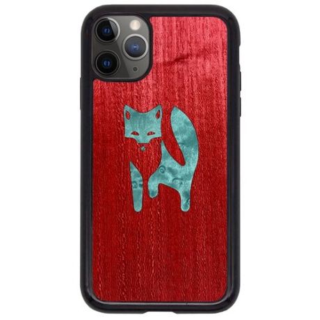 Чехол Timber&Cases для Apple iPhone 11 Pro, TPU, WILD collection - Хитрость леса/Лиса (Красный Кото - Клен птичий глаз)