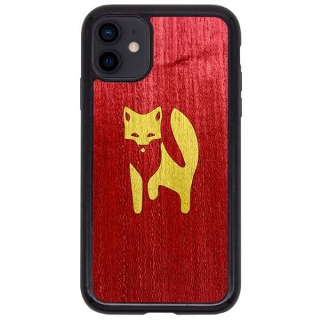 Чехол Timber&Cases для Apple iPhone 11, TPU, WILD collection - Хитрость леса/Лиса (Красный - Желтый Кото)