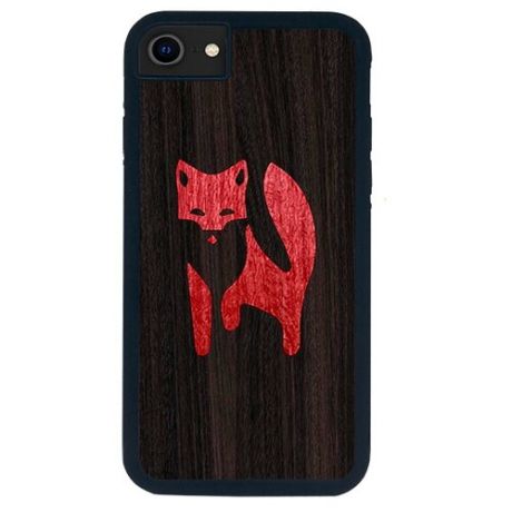 Чехол Timber&Cases для Apple iPhone SE 2020/7/8, TPU, WILD collection - Хитрость леса/Лиса (Эвкалипт - Красный Кото)