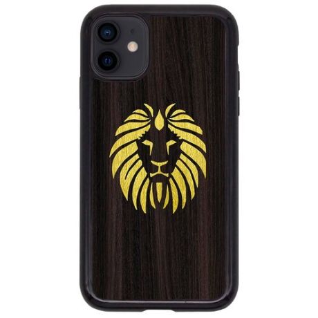 Чехол Timber&Cases для Apple iPhone 11, TPU, WILD collection - Царь зверей/Лев (Эвкалипт - Желтый Кото)