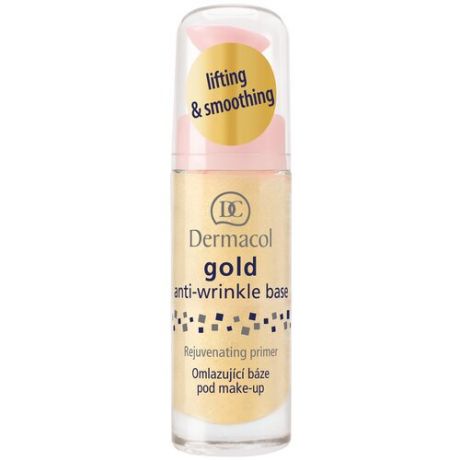 Dermacol База под макияж омолаживающая с активным золотом Gold anti-wrinkle make-up base, 20 мл, прозрачный/золотистый