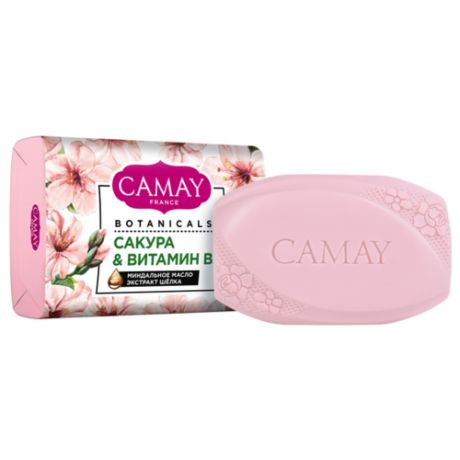 Camay Мыло кусковое Botanicals Cакура & витамин B3, 6 шт., 85 г