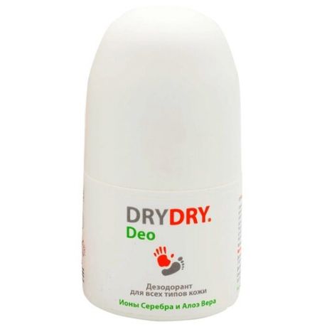 DryDry, Дезодорант Deo ионы серебра и алоэ вера, ролик, 50 мл