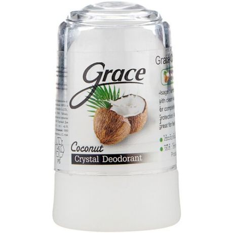Grace, Дезодорант Coconut, кристалл (минерал), 70 г