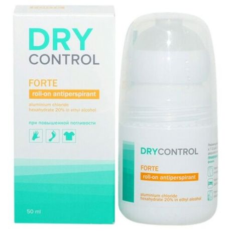 DryControl, Дезодорант Forte, ролик, 50 мл