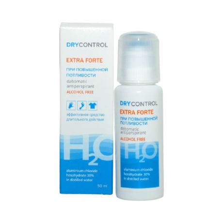DryControl, Антиперспирант Extra Forte H2O, дабоматик, 50 мл