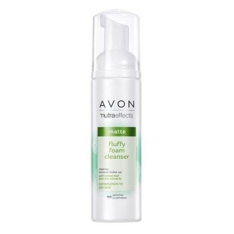 AVON пенка для умывания освежающая Nutra Effects Matte Fluffy Foam Cleanser, 150 мл