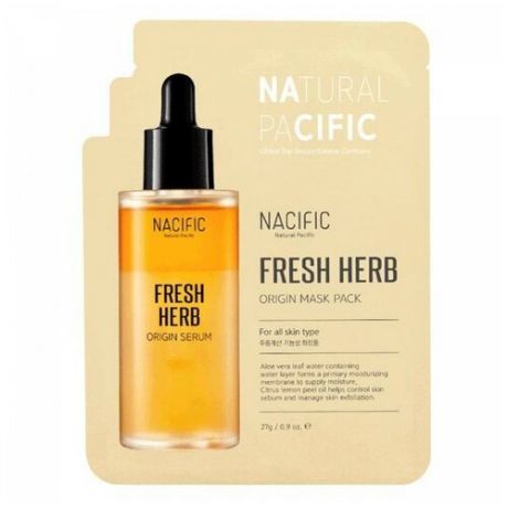 Nacific Fresh Herb Origin Mask Pack Питательная балансирующая маска на основе трав