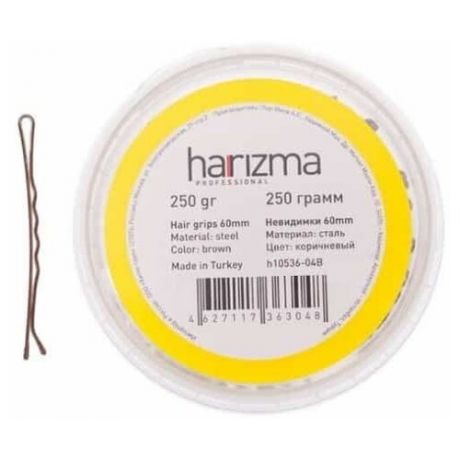 Невидимки Harizma 60 мм волна 250 гр коричневые h10536-04B
