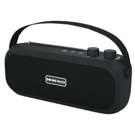 Беспроводная портативная bluetooth (блютус) колонка с функицей FM радиоприеник, Booms Bass L14 / Чёрный