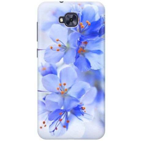 Cиликоновый чехол на Asus Zenfone 4 Selfie (ZD553KL) / Асус Зенфон 4 Селфи с принтом "Лазурные орхидеи"