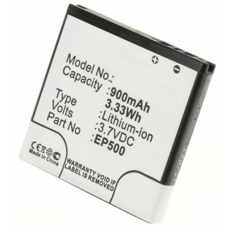 Аккумулятор iBatt iB-U3-M319 900mAh для Sony Ericsson Live With Walkman (WT19i), Xperia Active (ST17i), SK17, Xperia mini (ST15i),