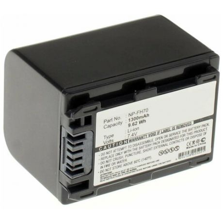 Аккумулятор iBatt iB-B1-F284 1300mAh для Sony NP-FH50, NP-FH40, NP-FH60, NP-FH70, NP-FH100, NP-FH30, NP-FH120, NP-FH90, iB-F324,