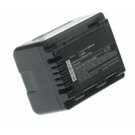 Аккумулятор iBatt iB-B1-F455 1500mAh для Panasonic VW-VBT190, VW-VBT380, VW-VBY100, VW-VBT380E-K,
