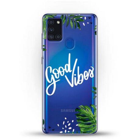 Силиконовый чехол Good Vibes на Samsung Galaxy A21s