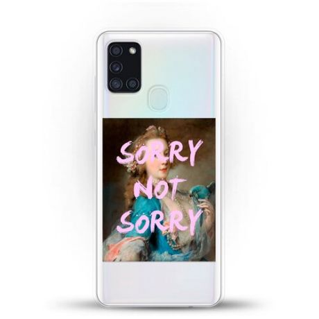 Силиконовый чехол Sorry на Samsung Galaxy A21s